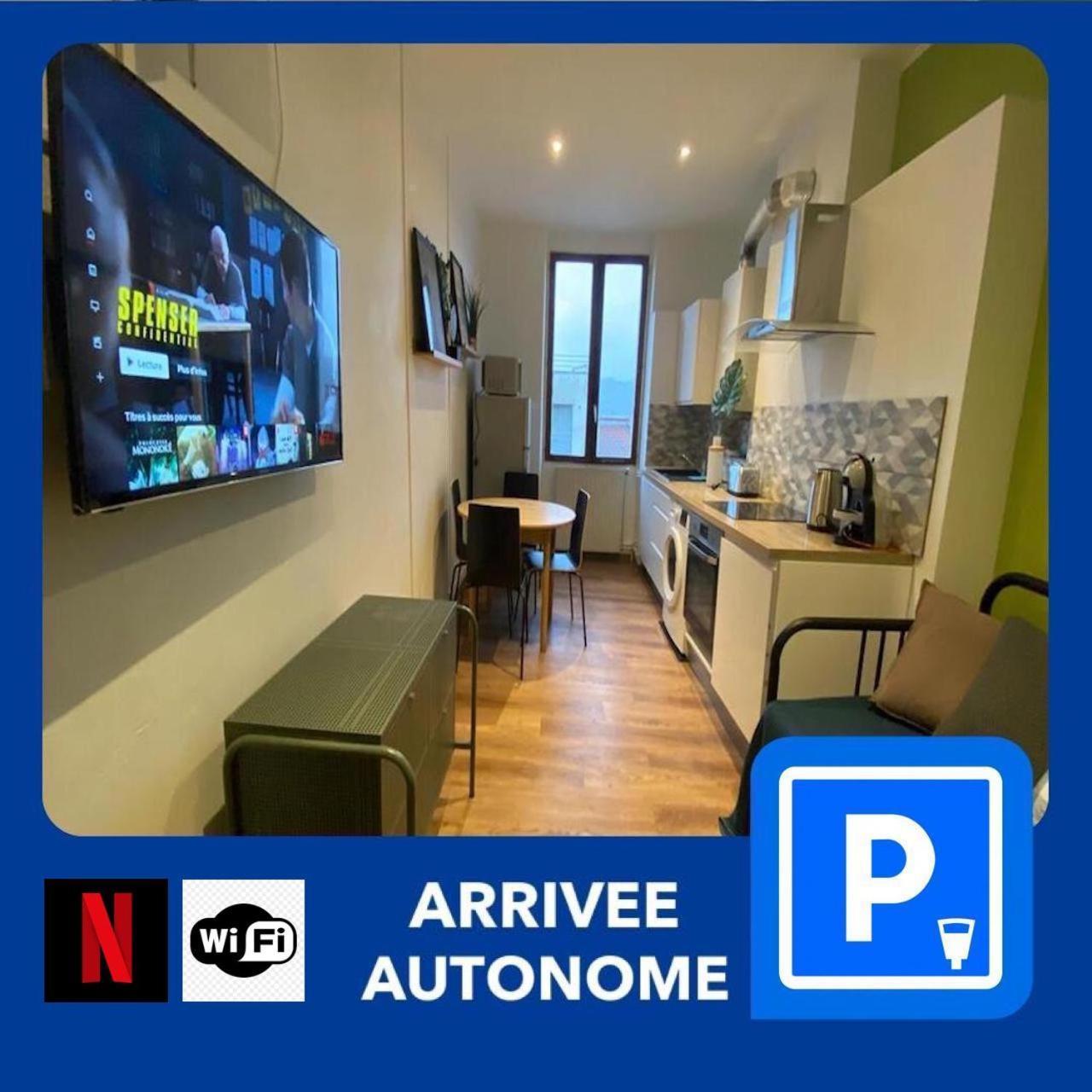 012 Chic & Cosy F2 34M2 Hypercentre Wifi Smart Tv Netflix Apartman Saint-Etienne  Kültér fotó